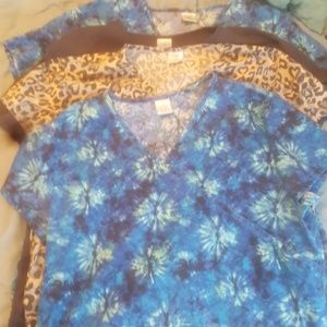 Women's Nurse Scrubs Lot XL 8 Pieces